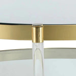 York Coffee Table Brass Glass Shelves & - LOOMLAN - SUNPAN - Coffee Tables