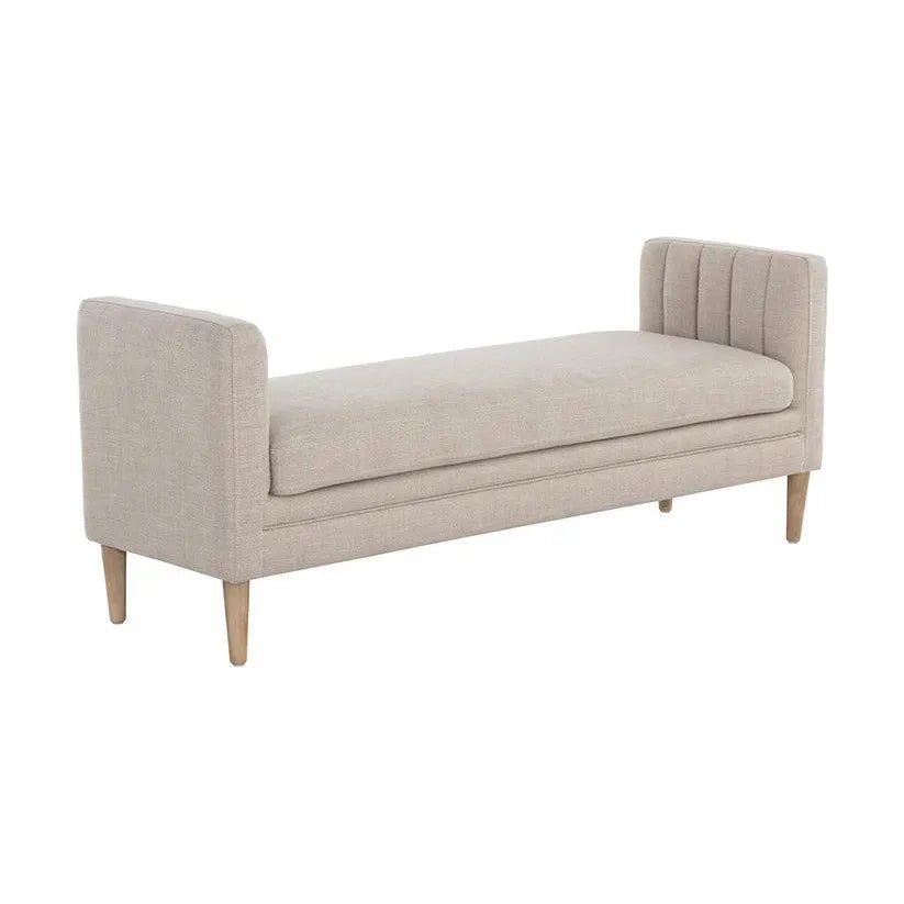 Yosi Fabric Backless Bench - LOOMLAN - SUNPAN - Bedroom Benches