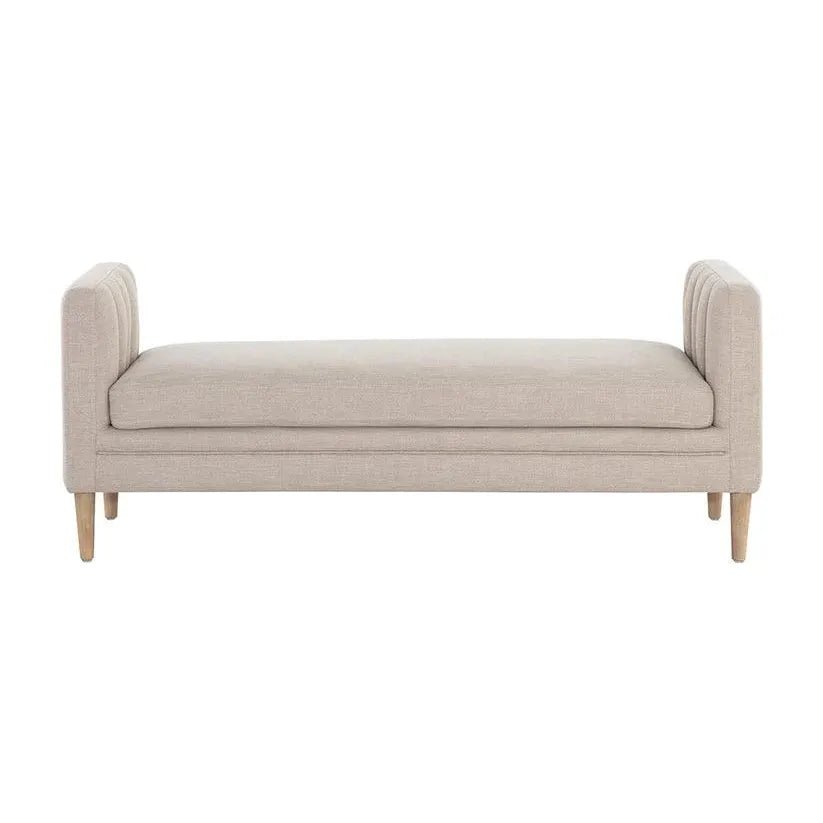 Yosi Fabric Backless Bench - LOOMLAN - SUNPAN - Bedroom Benches