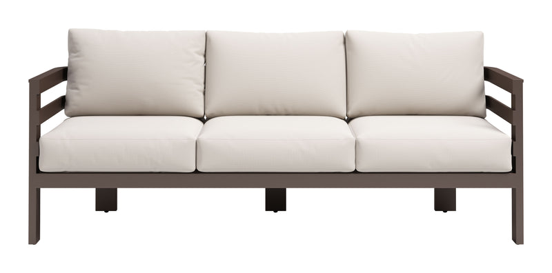 Bal Harbor Aluminum White Sofa