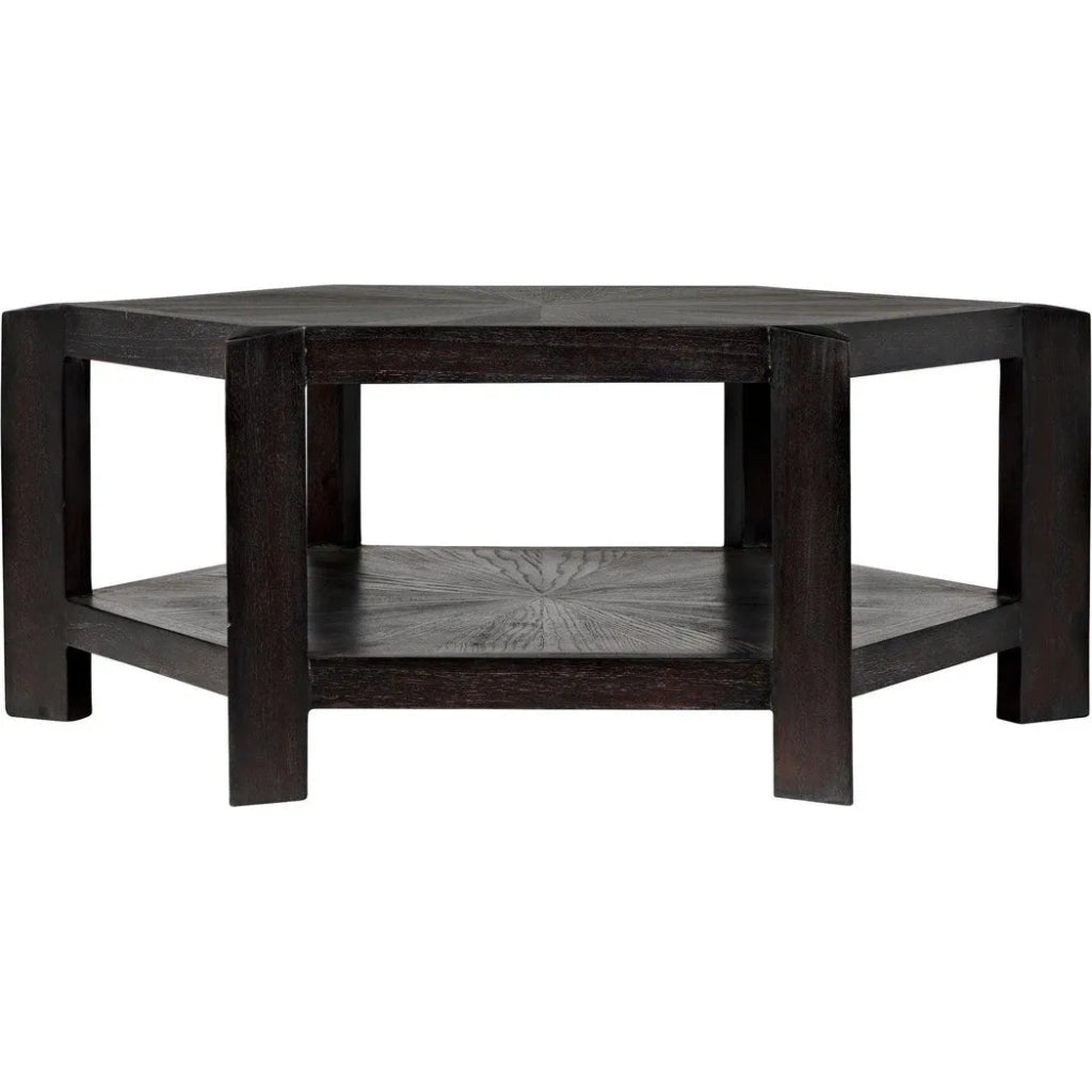 Yuhuda Coffee Table, Sombre Finish - LOOMLAN - Noir - Coffee Tables