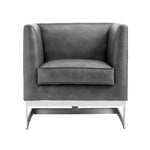 Yvette Leather BoldArmchair - LOOMLAN - SUNPAN - Accent Chairs