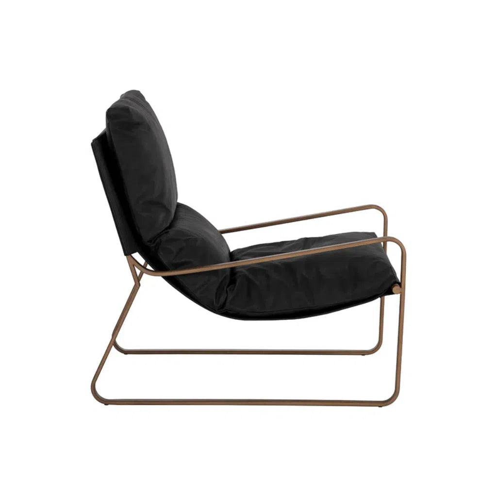 Zancor Leather Lounge Chair - LOOMLAN - SUNPAN - Accent Chairs