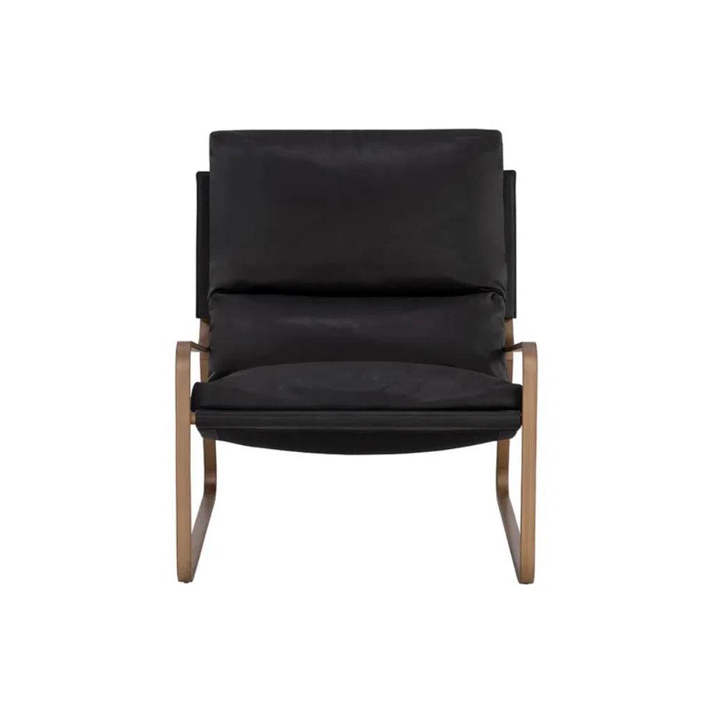 Zancor Leather Lounge Chair - LOOMLAN - SUNPAN - Accent Chairs