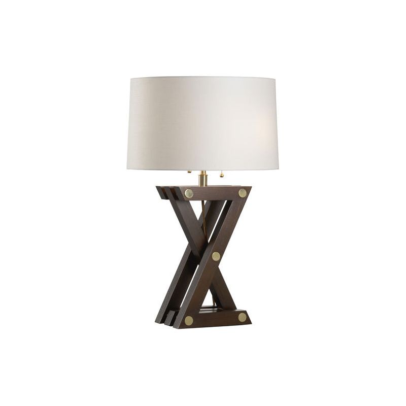 Zander Walnut Finish Table Lamp - LOOMLAN - Wildwood - Table Lamps