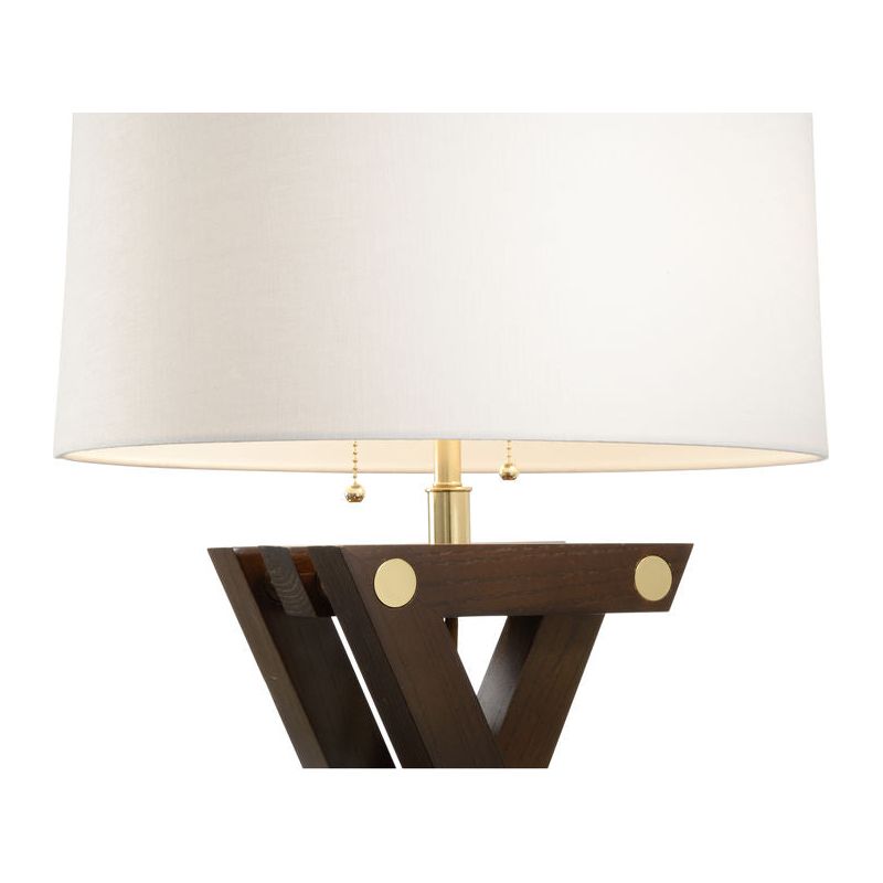 Zander Walnut Finish Table Lamp - LOOMLAN - Wildwood - Table Lamps