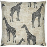 Zarafa Animal Tan Taupe Large Throw Pillow Insert - LOOMLAN - D.V. Kap - Throw Pillows