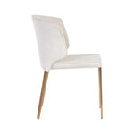 Zayden Dining Chair Belfast Oatmeal Gold Legs - LOOMLAN - SUNPAN - Dining Chairs