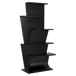 Zelda Industrial Steel Black Bookcase - LOOMLAN - Bookcases