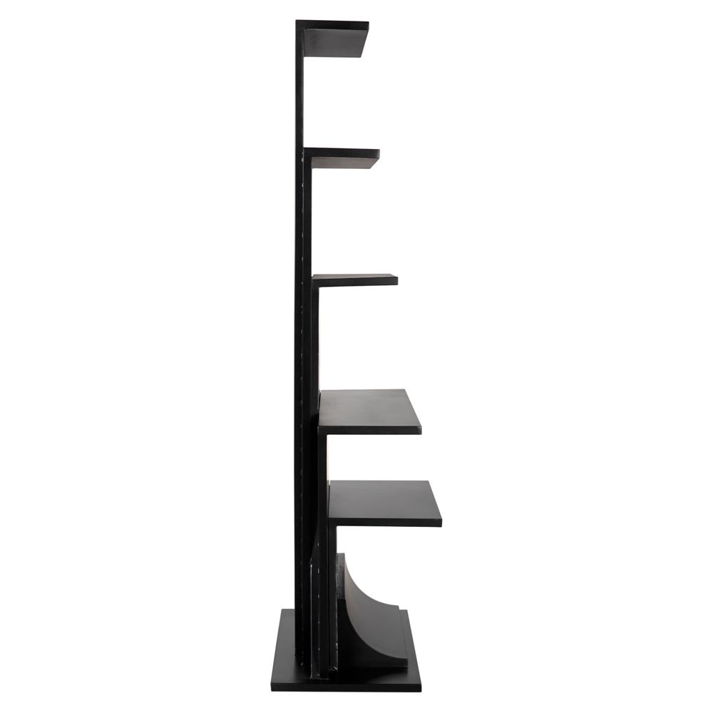 Zelda Industrial Steel Black Bookcase - LOOMLAN - Bookcases