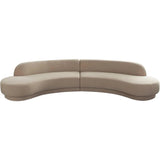 Zelda Light Camel Performance Velvet 2PC Modular - LOOMLAN - Diamond Sofa - Chaises