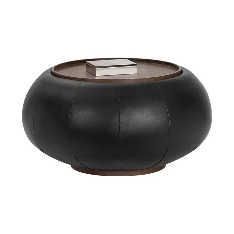 Zenzi Round Storage Coffee Table - LOOMLAN - SUNPAN - Coffee Tables