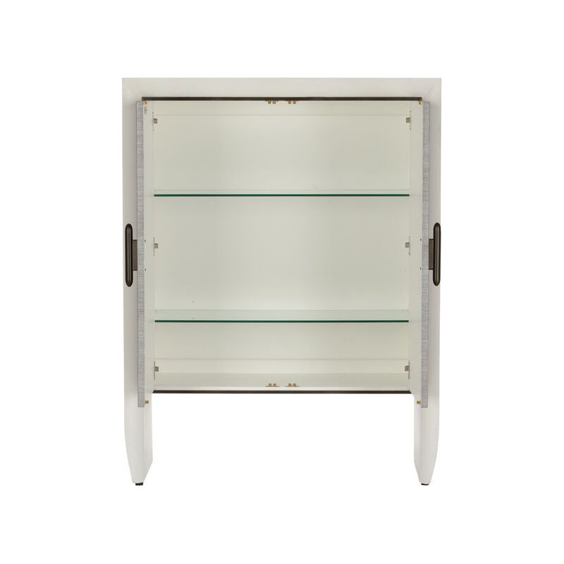 Zep Wooden Framed White Cabinet - LOOMLAN - Wildwood - Accent Cabinets