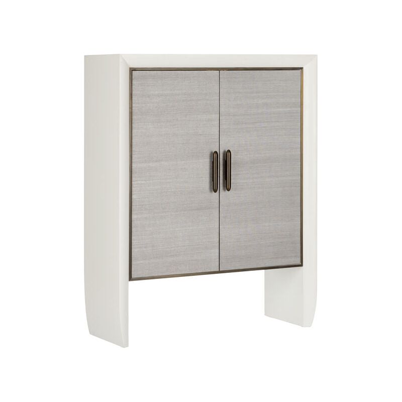 Zep Wooden Framed White Cabinet - LOOMLAN - Accent Cabinets