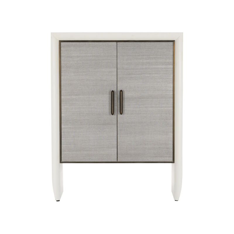 Zep Wooden Framed White Cabinet - LOOMLAN - Accent Cabinets