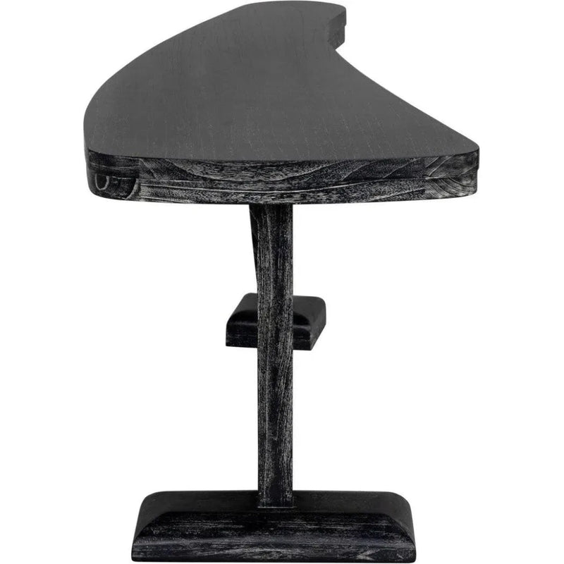 Zigmund Desk or Unique Curved Shape Console Table - LOOMLAN - Noir - Console Tables