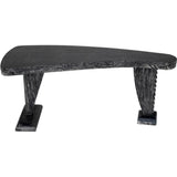 Zigmund Desk or Unique Curved Shape Console Table - LOOMLAN - Noir - Console Tables