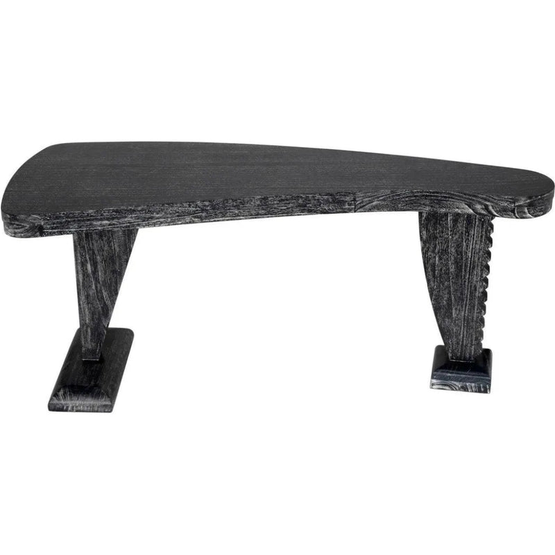 Zigmund Desk or Unique Curved Shape Console Table - LOOMLAN - Noir - Console Tables
