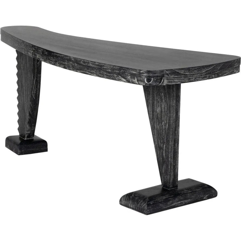 Zigmund Desk or Unique Curved Shape Console Table - LOOMLAN - Noir - Console Tables