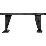 Zigmund Desk or Unique Curved Shape Console Table - LOOMLAN - Noir - Console Tables