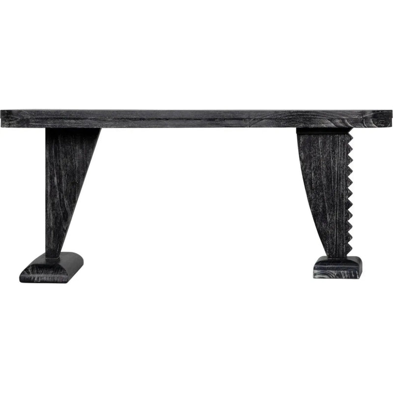 Zigmund Desk or Unique Curved Shape Console Table - LOOMLAN - Noir - Console Tables