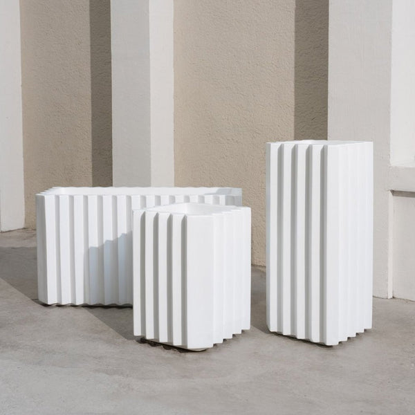 Zigzag Fiberglass Made Modern Planter - LOOMLAN - Le Present - Planters