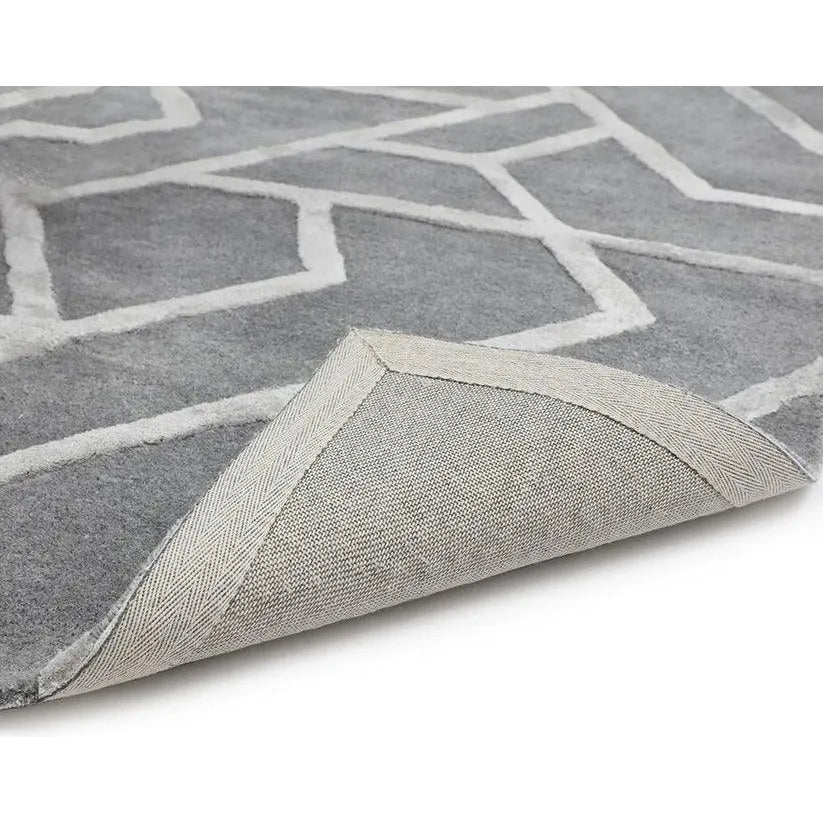 Zizi Hand - Tufted Grey Rug - LOOMLAN - SUNPAN - Area Rugs