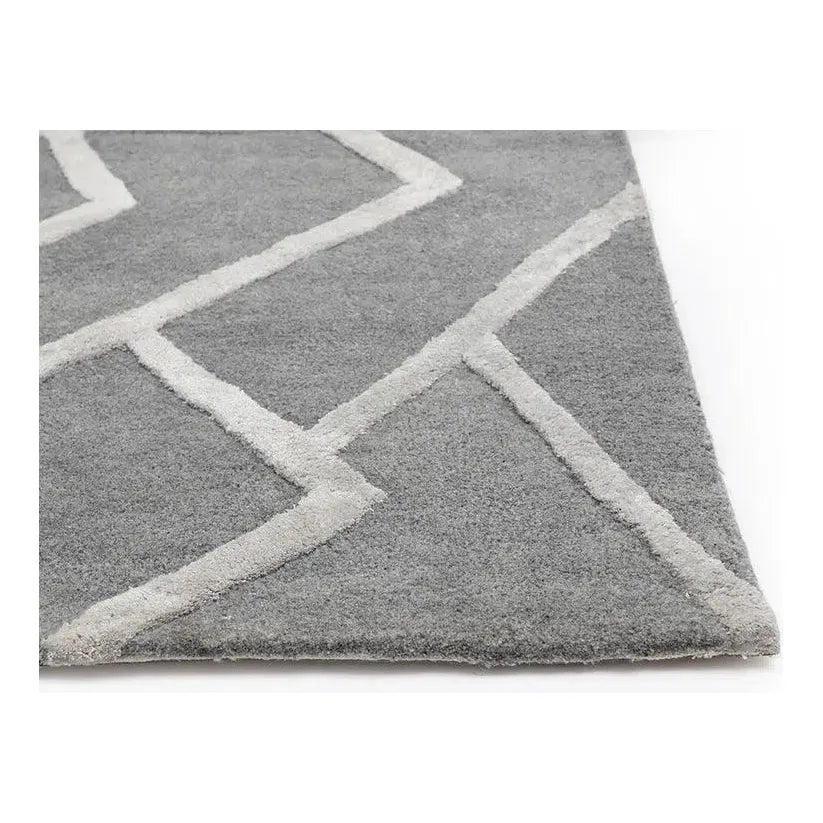 Zizi Hand - Tufted Grey Rug - LOOMLAN - SUNPAN - Area Rugs