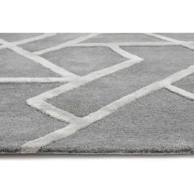 Zizi Hand - Tufted Grey Rug - LOOMLAN - SUNPAN - Area Rugs