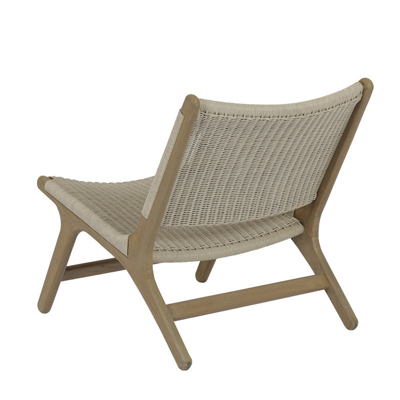 Coastal Teak Cushionless Outdoor Accent Chair