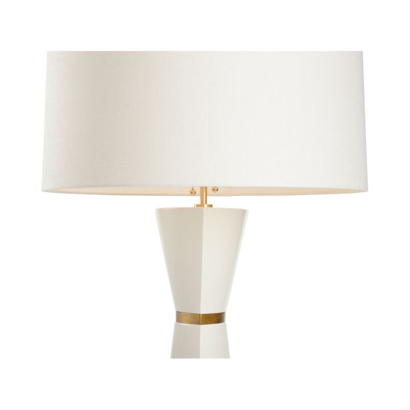 Zuri Triangular Shaped White Floor Lamp - LOOMLAN - Wildwood - Floor Lamps