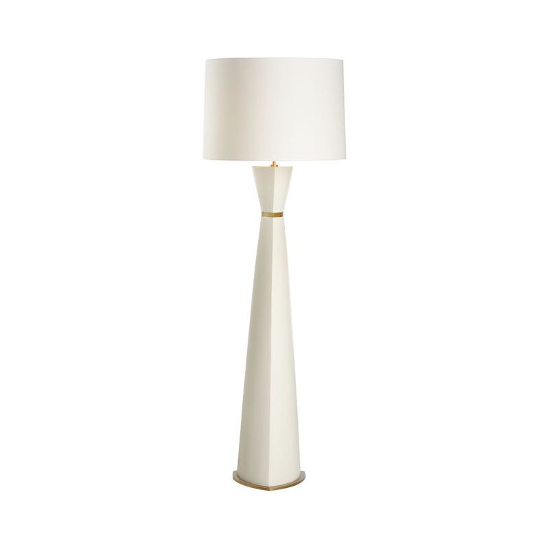 Zuri Triangular Shaped White Floor Lamp - LOOMLAN - Floor Lamps