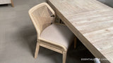 Loom Dining Chair, Set of 2 Sand Rope, Light Gray, Natural Gray Mahogany