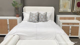 Upholstered Platform Bed Stewart California King Bed LiveSmart Peyton-Pearl, Natural Gray Oak, Performance Fabric LOOMLAN Essentials for Living