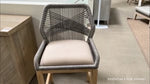 Loom Barstool Platinum Rope, Light Gray, Natural Gray Mahogany